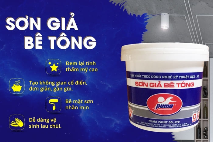 TOP 5 hãng sơn giả bê tông được ưa chuộng nhất trên thị trường hiện nay?