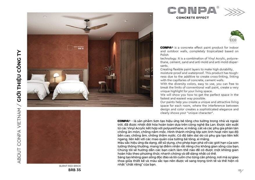 Catalogue Sơn Hiệu ứng bê tông 2023 và xu hướng màu sơn bê tông 2023