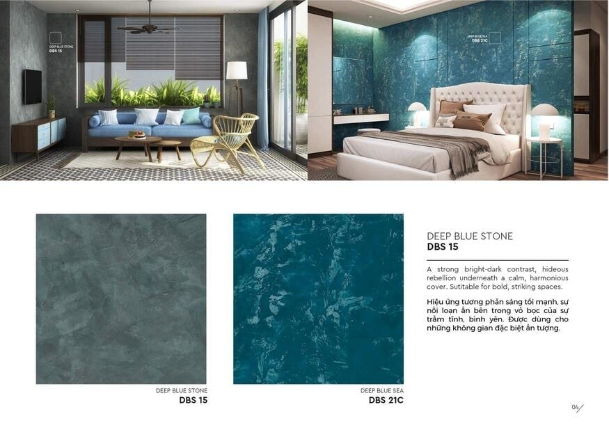 Catalogue Sơn Hiệu ứng bê tông 2023 và xu hướng màu sơn bê tông 2023