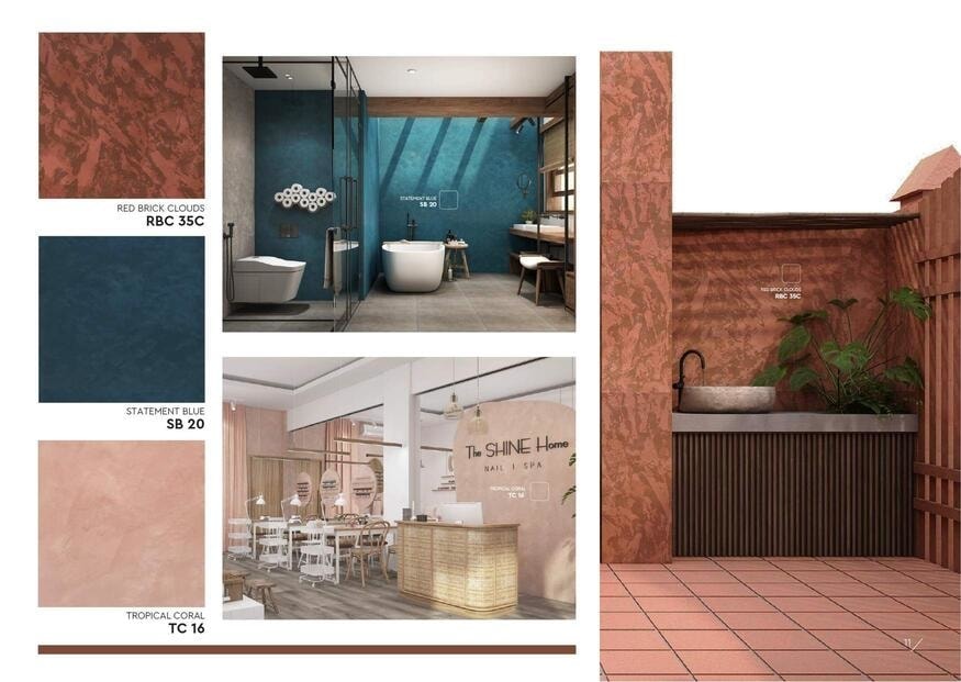 Catalogue Sơn Hiệu ứng bê tông 2023 và xu hướng màu sơn bê tông 2023