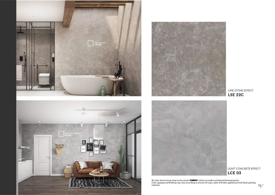 Catalogue Sơn Hiệu ứng bê tông 2023 và xu hướng màu sơn bê tông 2023