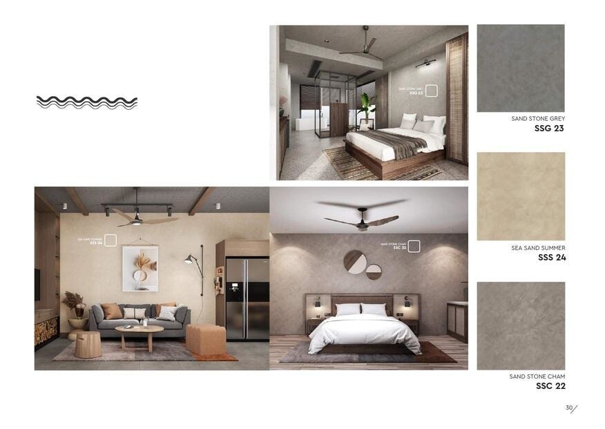 Catalogue Sơn Hiệu ứng bê tông 2023 và xu hướng màu sơn bê tông 2023