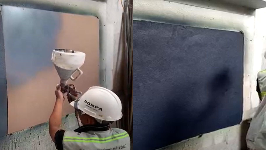 Quy trình phun sơn giả đá đúng kỹ thuật mới nhất Quy trình phun sơn giả đá đúng kỹ thuật mới nhất