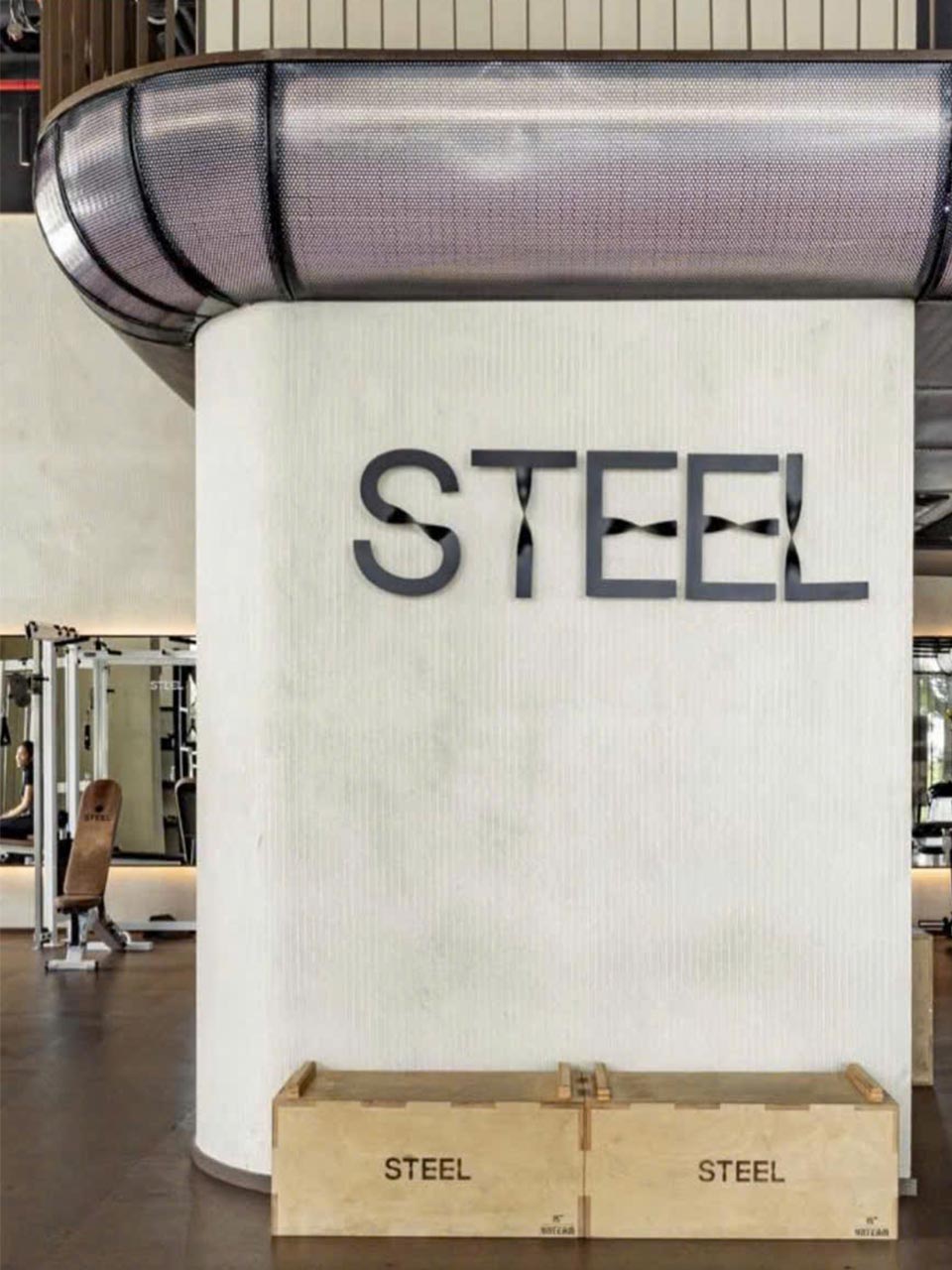 STEEL GYM FITNESS - Q7.HCM 8 thiet ke khong gian son hieu ung tai gym fitness phu my hung