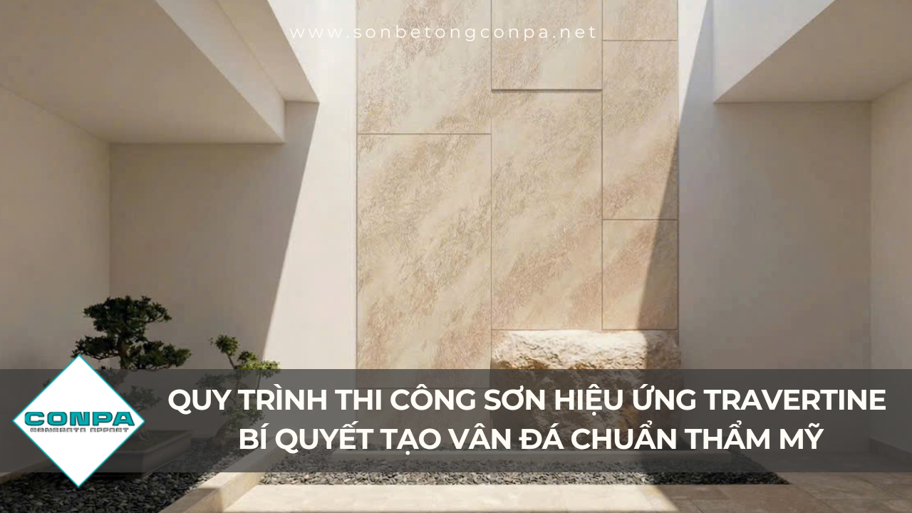 quy trinh thi cong son hieu ung travertine bi quyet tao van da chuan tham my