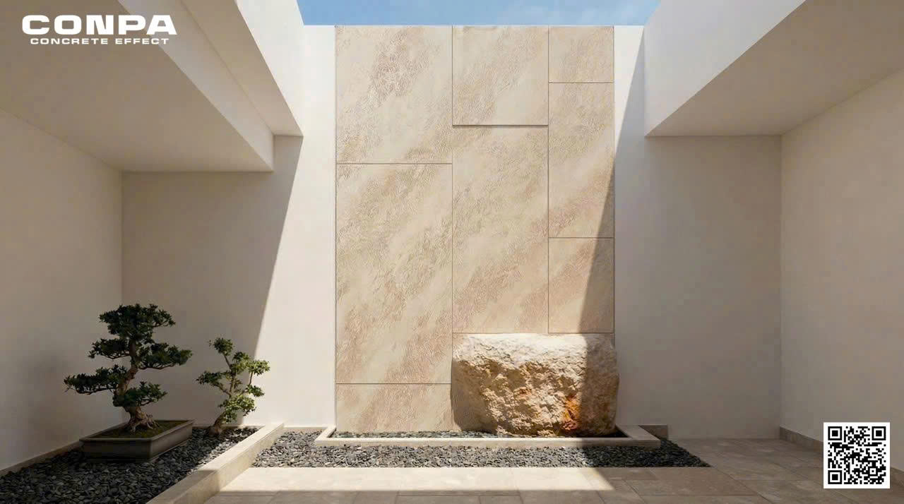 Hiệu Ứng Travertine Là Gì? Giải Pháp Vật Liệu Mới Mang Tinh Thần Đá Tự Nhiên Cho Kiến Trúc Đương Đại 4 z7686079500449 8634e4165a5ca5d330ca1d26b4d9b182